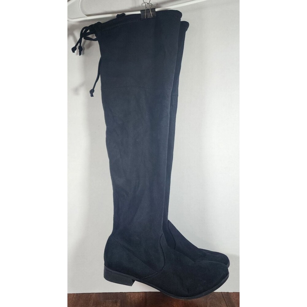 Time & Tru Over-The -Knee Boots Black Women's Size 10